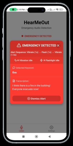 HearMeOut: Emergency Alerts for the Deaf – screenshot 5