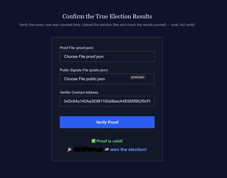 VerifiedVote – screenshot 4