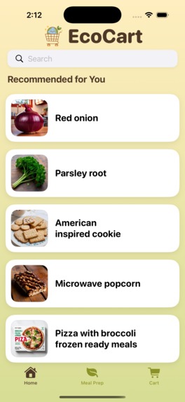 EcoCart – screenshot 2