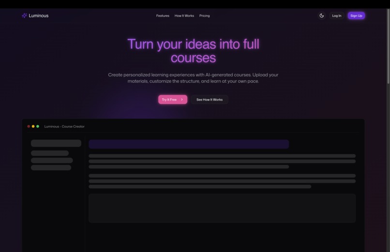 Luminous – screenshot 2