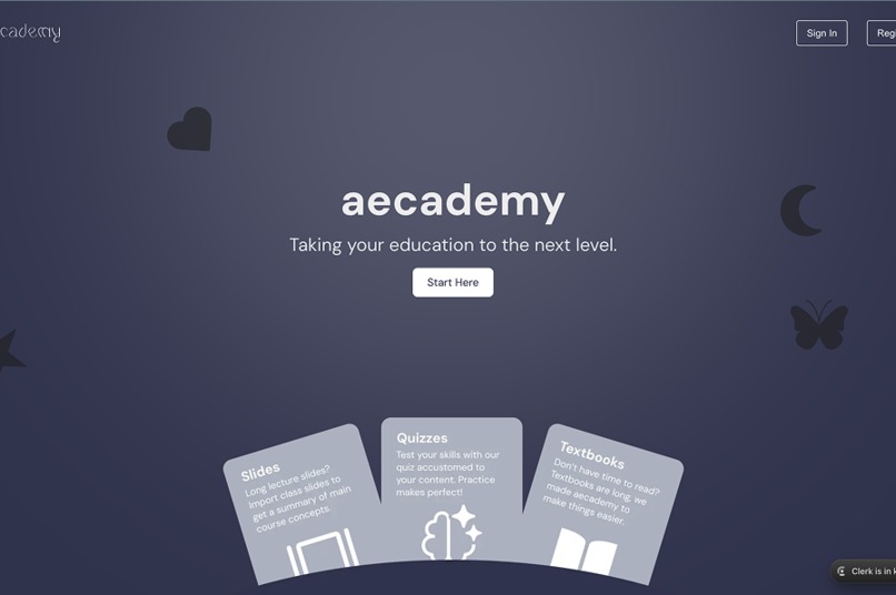 aecademy – screenshot 2