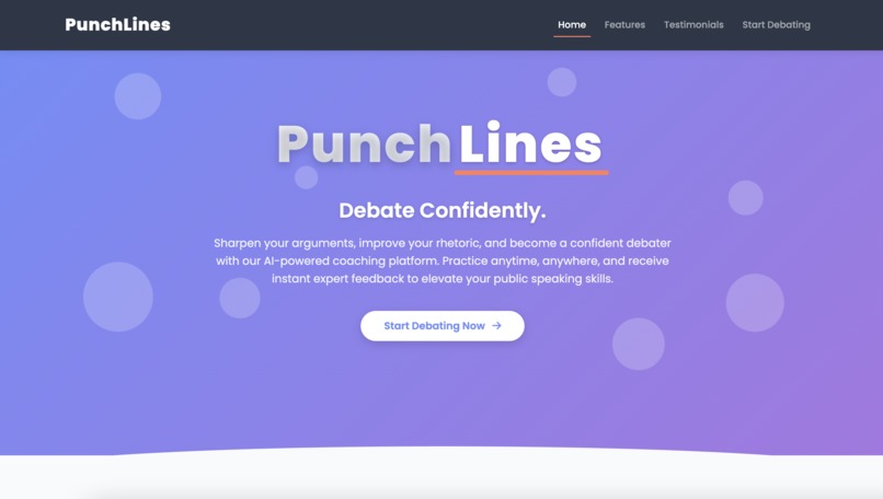 PunchLines - AI Debate Tool – screenshot 1