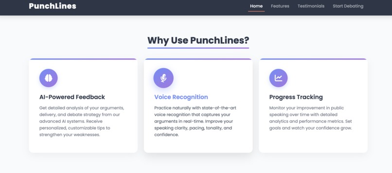 PunchLines - AI Debate Tool – screenshot 2
