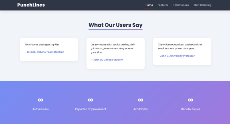 PunchLines - AI Debate Tool – screenshot 3