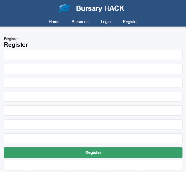 Bursary HACK – screenshot 5