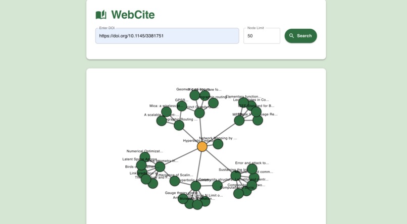 WebCite – screenshot 1