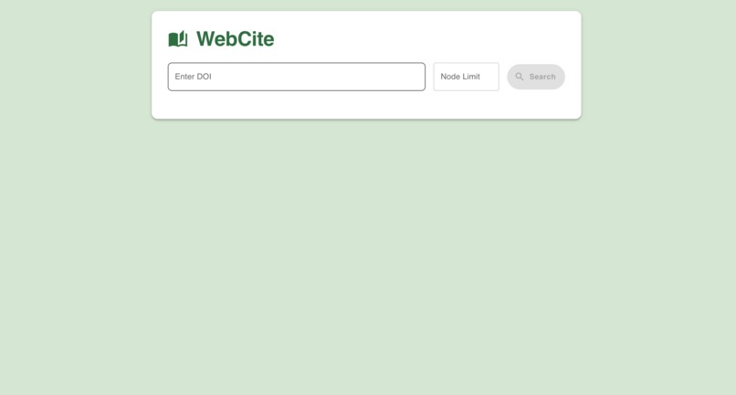 WebCite – screenshot 2