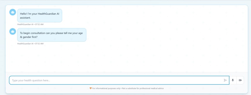 HealthGaurdian AI – screenshot 1