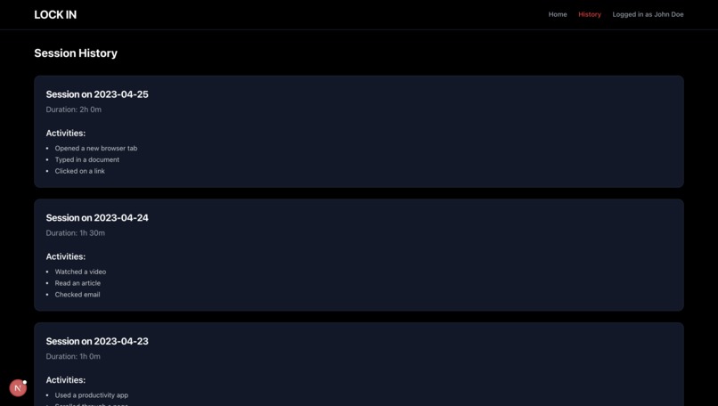 LockIn – screenshot 2