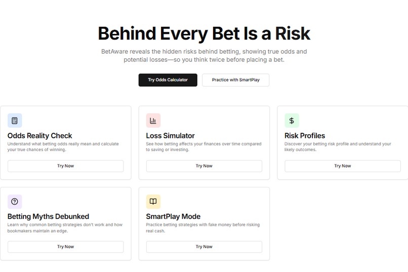 betAWARE – screenshot 2