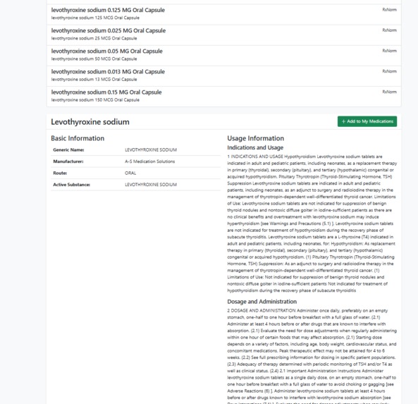 MedTech – screenshot 2