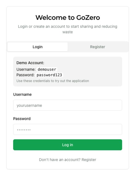 GoZero – screenshot 1