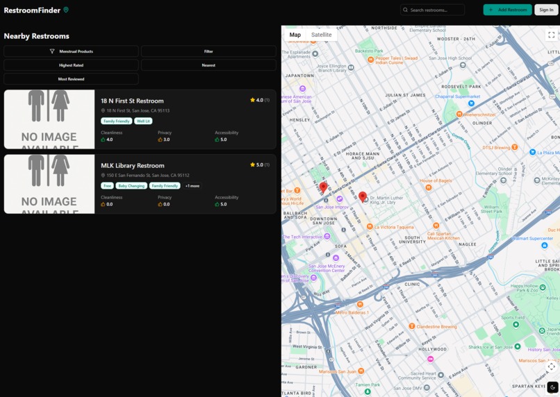 Restroom Finder – screenshot 1