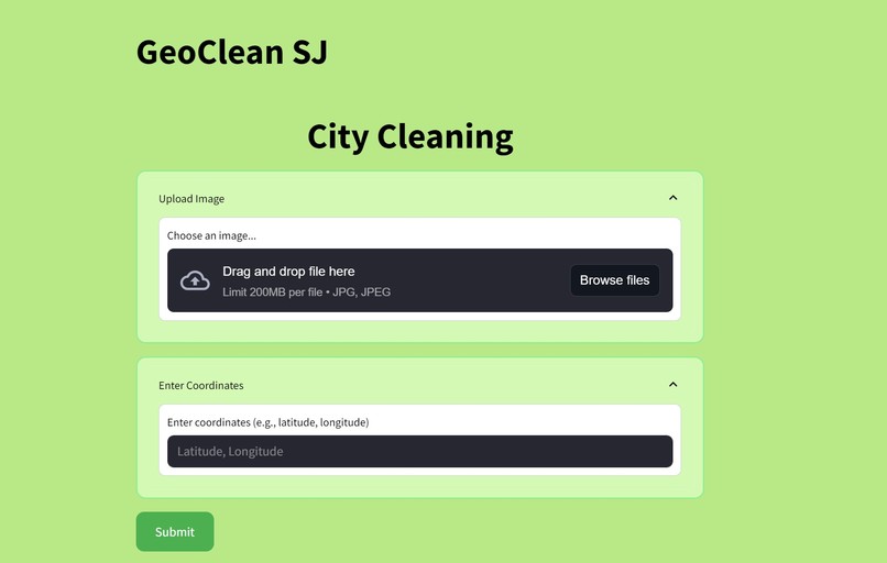 GeoClean SJ – screenshot 1