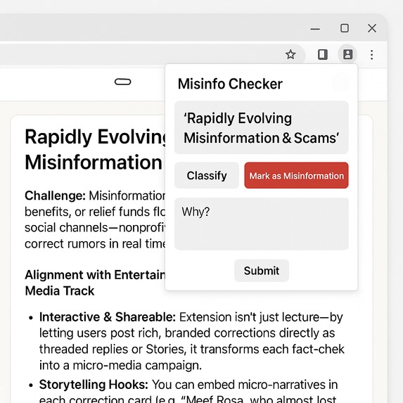 LinkedIn Misinformation Classifier Browser Extension – screenshot 2