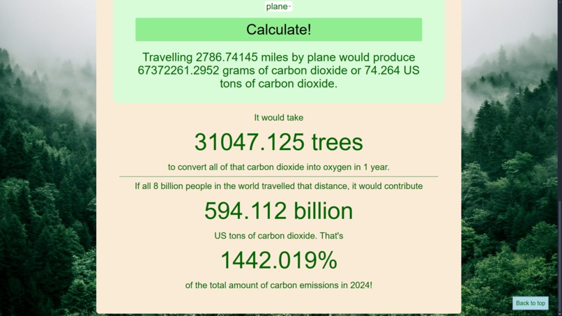 Carbon Calculator  – screenshot 4