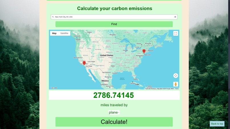 Carbon Calculator  – screenshot 2