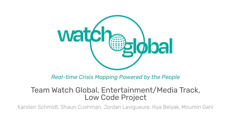 watch.global: Real-time Crisis Mapping Powered by the People – screenshot 1