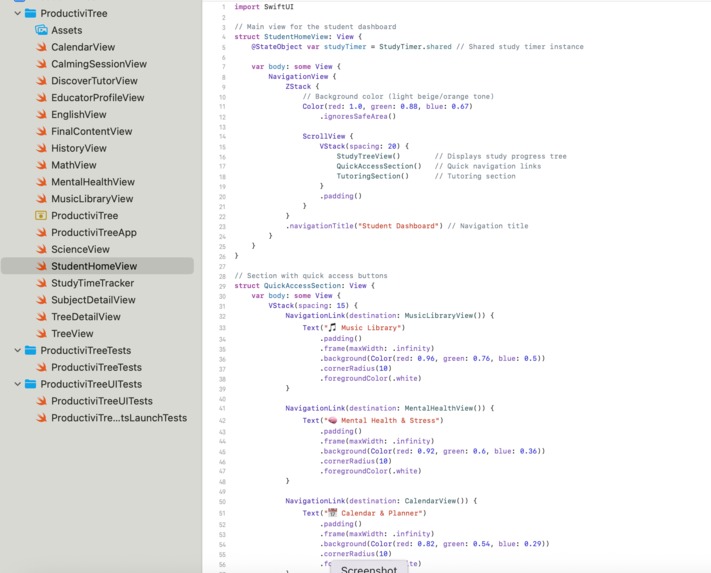 ProductiviTree – screenshot 2
