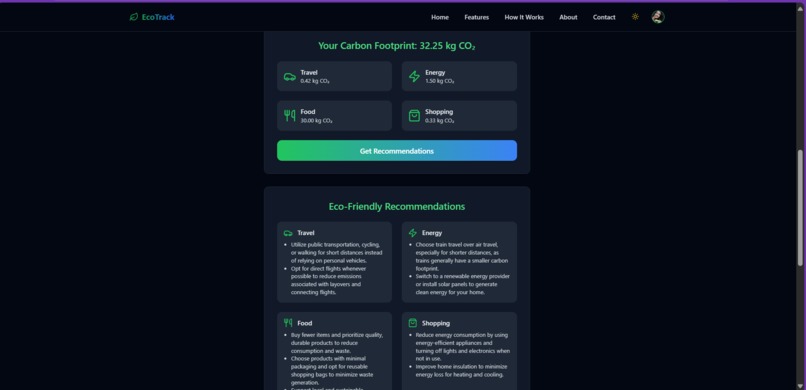 EcoTrack – screenshot 2
