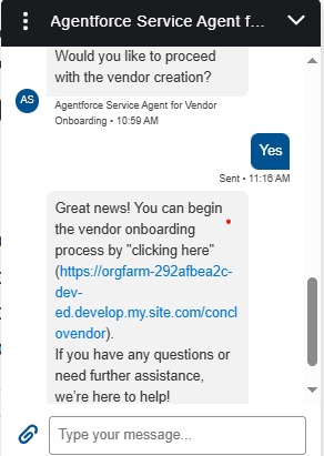 Vendor Onboarding Agent – screenshot 2