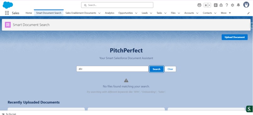 PitchPerfect – Your Smart Salesforce Document Assistant – screenshot 6