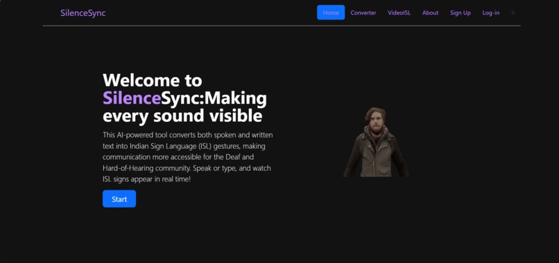 SilenceSync: Bridging voices and signs – screenshot 1