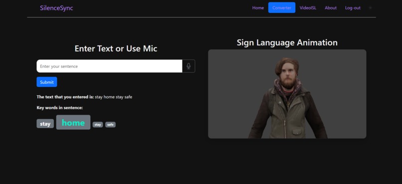 SilenceSync: Bridging voices and signs – screenshot 2