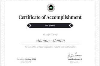 SQL from HackerRank