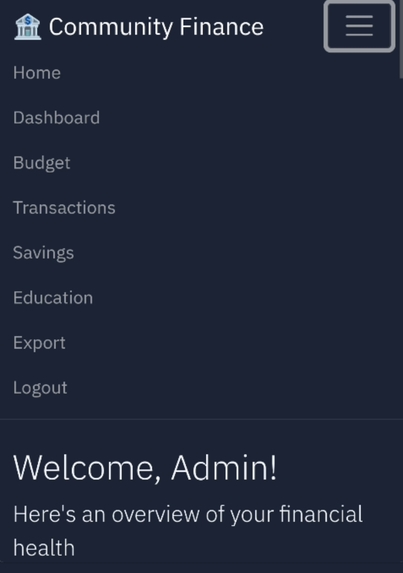 Community Finance Python App Using AI – screenshot 5