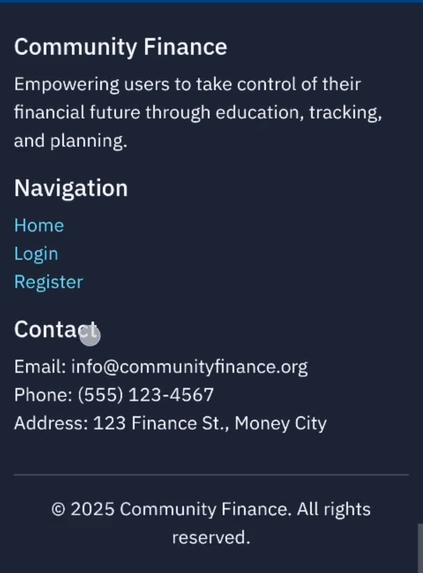 Community Finance Python App Using AI – screenshot 8