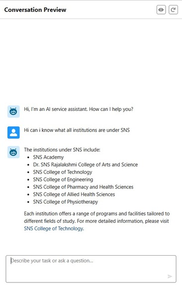 SNS Buddy – AI Assistant for All SNS Group Institutions – screenshot 2