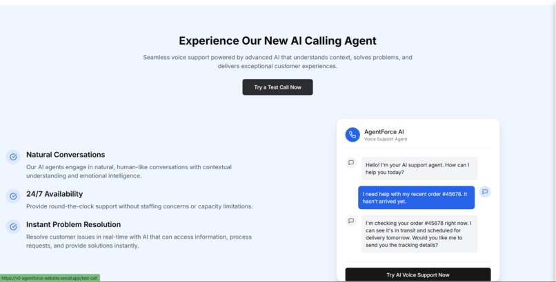 AgentForce With Ai Call  Customer Support – screenshot 3
