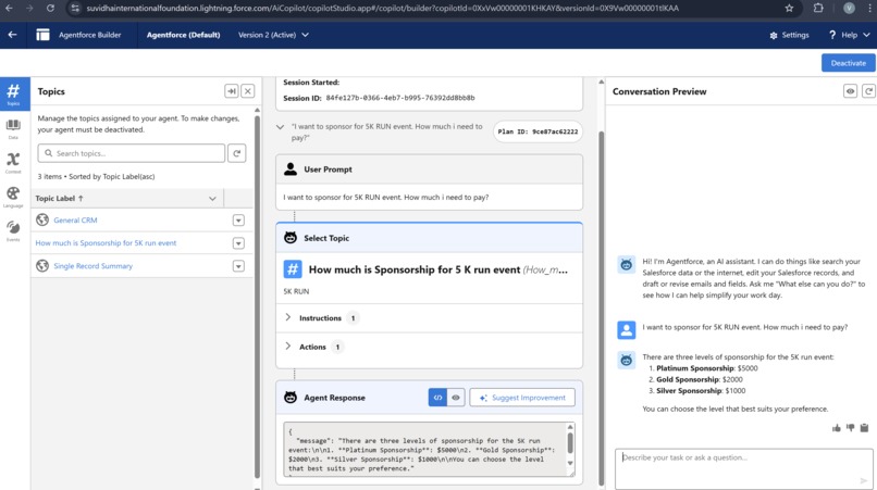 AI Agent for Sponsors – screenshot 1