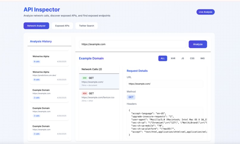 APInspect – screenshot 1