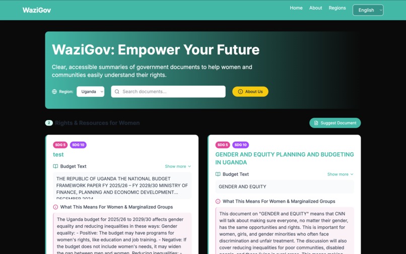 WaziGov – screenshot 1