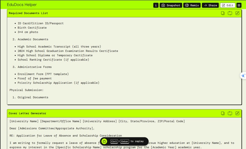 EDU DOCS – screenshot 2
