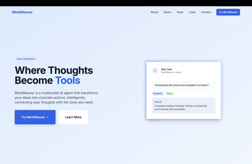 MindWeaver – screenshot 1