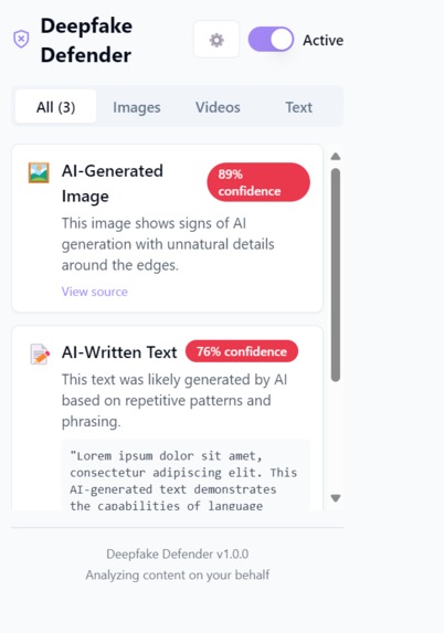 Deepfake Defender – screenshot 1