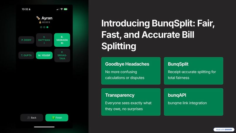 bunqSplit + MILA – screenshot 2