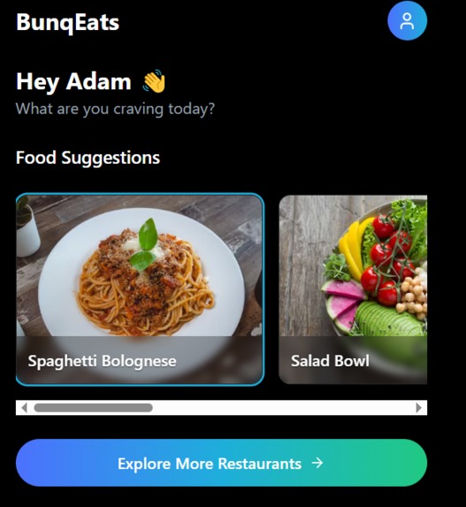 bunqEats – screenshot 1