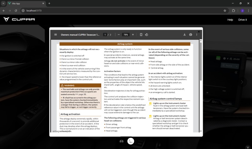Know Your CUPRA – Interactive Car Manual – screenshot 6