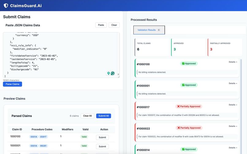 ClaimsGuard.Ai – screenshot 1