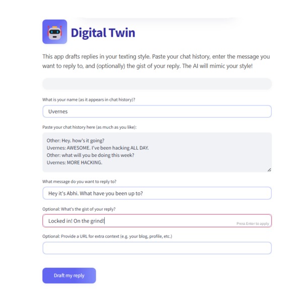 Digital Twin – screenshot 2