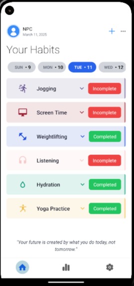 Habit-App – screenshot 1