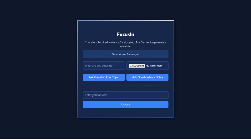 FocusIn – screenshot 1