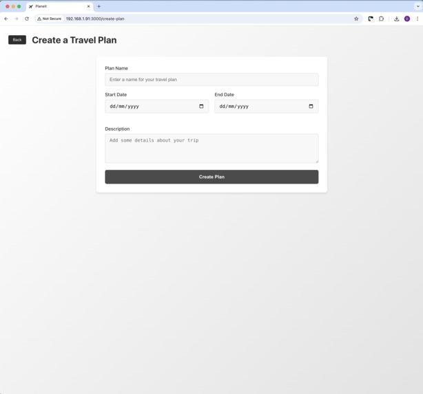 planeIt – screenshot 2