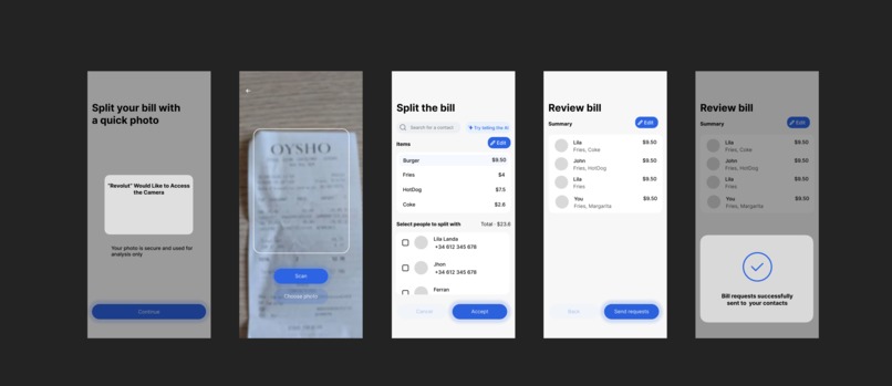 Split the Bill - Revolut Challenge – screenshot 1