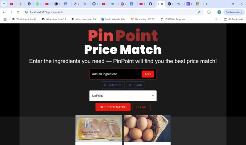 PinPoint-Maximizing your Nutrition and Minimizing your Cost – screenshot 7