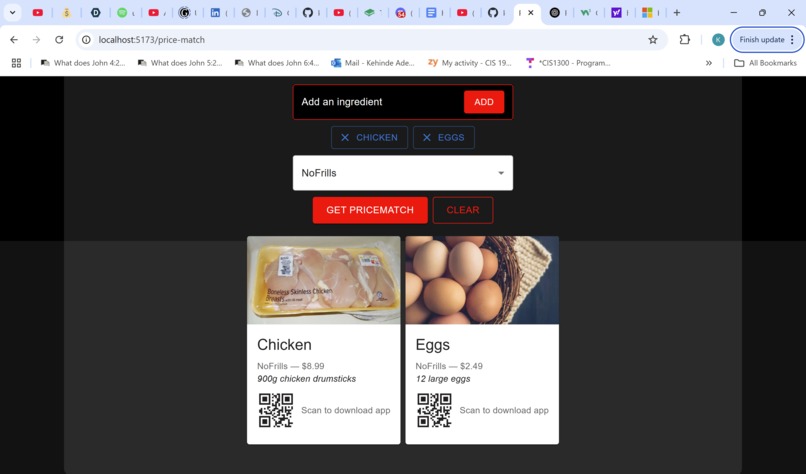 PinPoint-Maximizing your Nutrition and Minimizing your Cost – screenshot 8